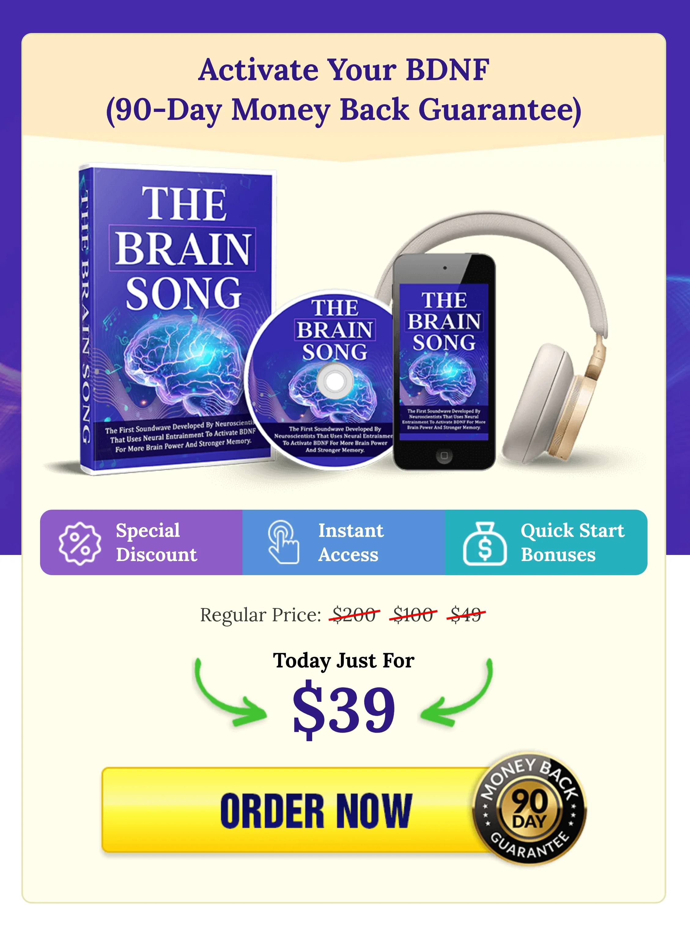 The Brain Song™ pricing